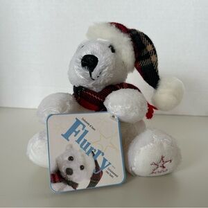 2/$30⭐️ Flurry Christmas 2002 Charity Teddy Bear 6" Sears Canada Plush With Tags